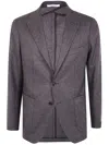 Tagliatore Man Jacket Clothing In Gray