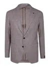 Tagliatore Silk Blazer In Grey