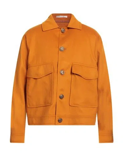 Tagliatore Man Jacket Marigold Size 38 Polyamide In Orange