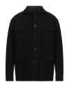 Tagliatore Man Jacket Midnight Blue Size 44 Wool, Polyamide In Black