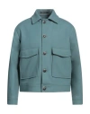 Tagliatore Man Jacket Pastel Blue Size 38 Virgin Wool, Polyamide, Cashmere