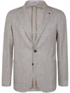 Tagliatore Single-breasted Blazer In Gray