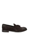 Tagliatore Man Loafers Dark Brown Size 9 Calfskin