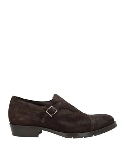 Tagliatore Man Loafers Dark Brown Size 9 Calfskin