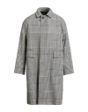 Tagliatore Man Overcoat & Trench Coat Black Size 36 Virgin Wool In Gray