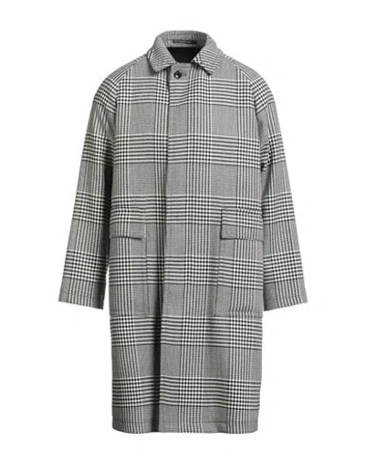 Tagliatore Man Overcoat & Trench Coat Black Size 36 Virgin Wool In Gray