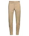Tagliatore Man Pants Beige Size 32 Cotton, Elastane