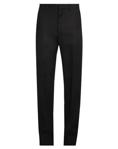 Tagliatore Man Pants Black Size 32 Linen In Black