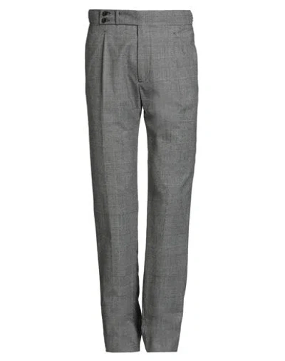 Tagliatore Man Pants Black Size 32 Virgin Wool, Polyester, Elastane In Gray