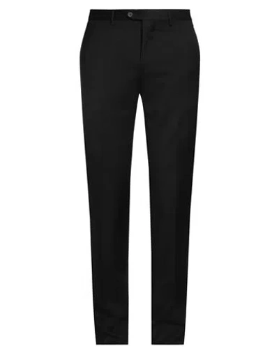 Tagliatore Man Pants Black Size 38 Super 110s Wool In Black