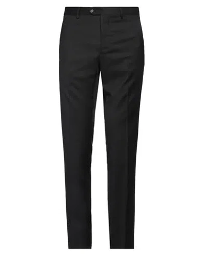 Tagliatore Man Pants Black Size 38 Super 110s Wool In Black