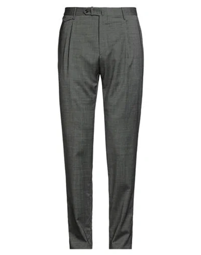 Tagliatore Man Pants Black Size 38 Super 110s Wool In Gray