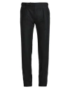 Tagliatore Man Pants Black Size 38 Virgin Wool, Elastane