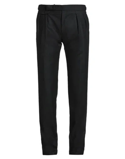Tagliatore Man Pants Black Size 38 Virgin Wool, Elastane