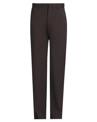 Tagliatore Man Pants Brown Size 32 Polyester, Virgin Wool, Elastane