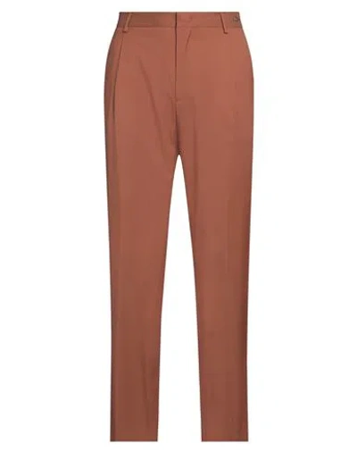 Tagliatore Man Pants Brown Size 30 Virgin Wool, Polyamide, Elastane