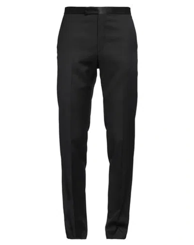 Tagliatore Man Pants Charcoal Size 34 Super 110s Wool In Grey