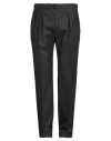 Tagliatore Man Pants Charcoal Size 34 Virgin Wool, Elastane In Black
