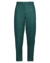 Tagliatore Man Pants Emerald Green Size 34 Linen