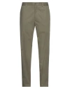 Tagliatore Man Pants Green Size 38 Cotton, Elastane