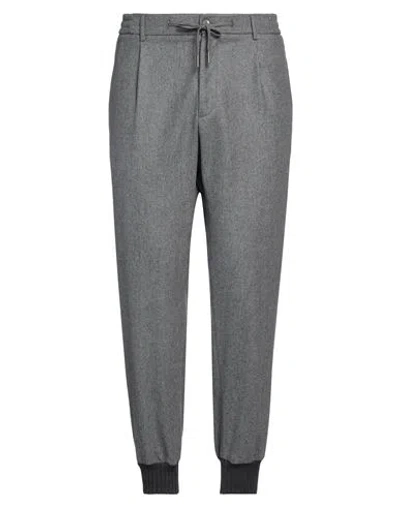 Tagliatore Man Pants Grey Size 36 Virgin Wool In Gray
