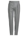 Tagliatore Man Pants Grey Size 38 Virgin Wool, Elastane In Gray