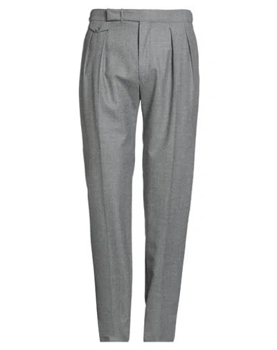 Tagliatore Man Pants Grey Size 38 Virgin Wool, Elastane In Gray