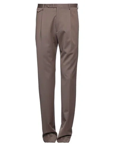 Tagliatore Man Pants Khaki Size 36 Virgin Wool, Polyester, Elastane