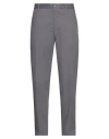 Tagliatore Man Pants Lead Size 36 Cotton, Elastane In Grey