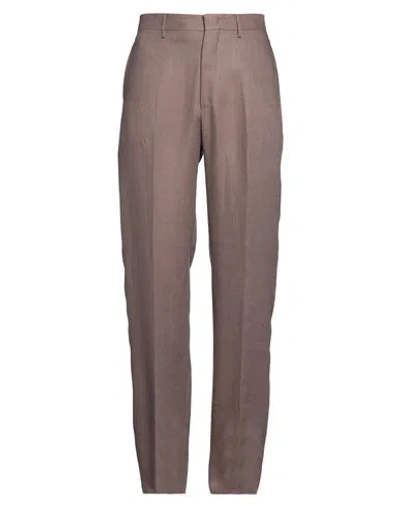 Tagliatore Man Pants Light Brown Size 30 Linen In Beige