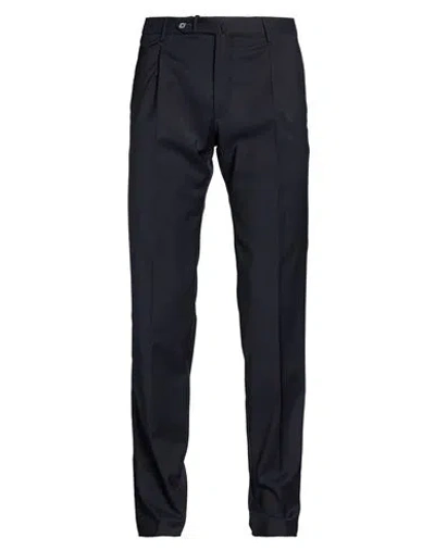 Tagliatore Man Pants Midnight Blue Size 32 Virgin Wool, Elastane In Multi