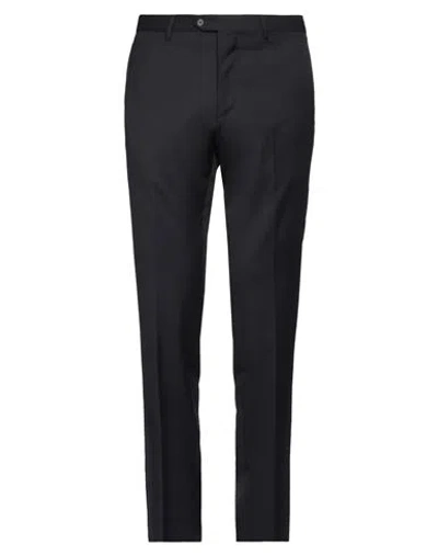 Tagliatore Man Pants Midnight Blue Size 36 Super 110s Wool In Blue