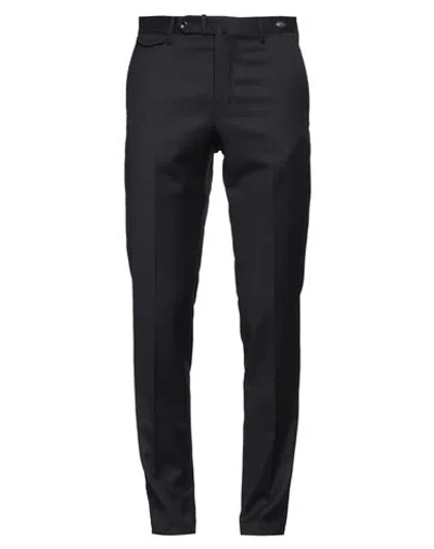 Tagliatore Man Pants Midnight Blue Size 30 Virgin Wool, Silk In Blue