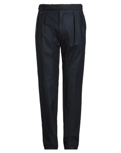 TAGLIATORE TAGLIATORE MAN PANTS MIDNIGHT BLUE SIZE 38 VIRGIN WOOL, ELASTANE