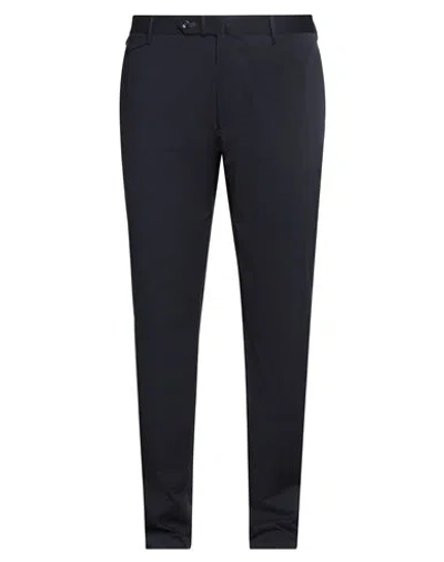 Tagliatore Man Pants Midnight Blue Size 40 Cotton, Elastane
