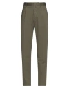 Tagliatore Man Pants Military Green Size 38 Cotton In Green