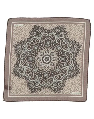 Tagliatore Man Scarf Brown Size - Wool