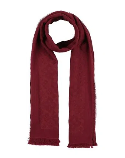 Tagliatore Man Scarf Burgundy Size - Wool In Red