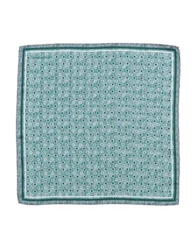 Tagliatore Man Scarf Emerald Green Size - Silk