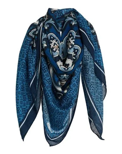 Tagliatore Man Scarf Midnight Blue Size - Wool