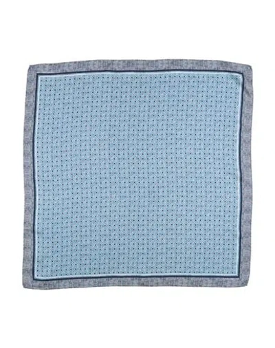 Tagliatore Man Scarf Pastel Blue Size - Silk