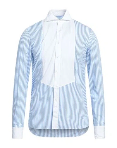 Tagliatore Man Shirt Blue Size 15 ¾ Cotton