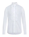 Tagliatore Man Shirt Ivory Size 15 ¾ Cotton, Linen In White