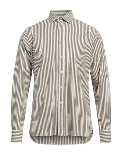 Tagliatore Man Shirt Military Green Size 15 ¾ Cotton