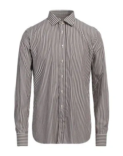 Tagliatore Man Shirt Steel Grey Size 17 Cotton
