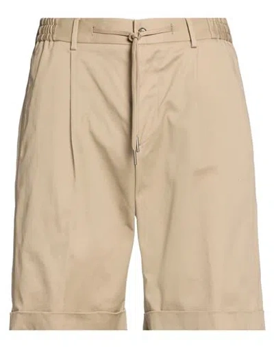 Tagliatore Man Shorts & Bermuda Shorts Sand Size 32 Cotton, Elastane In Neutral