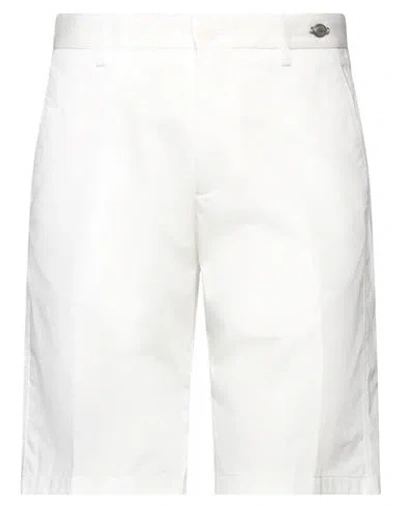 Tagliatore Man Shorts & Bermuda Shorts White Size 32 Cotton, Elastane