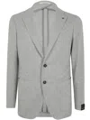 Tagliatore Man Single Breast Jacket In Blue