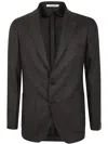 Tagliatore Man Single Breast Jacket In Brown