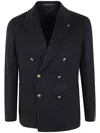 Tagliatore Men's Man Single Breast Jacket In Blue